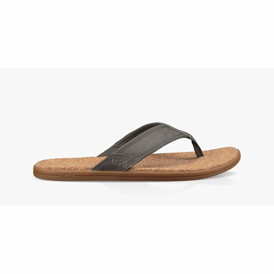 Sandálias UGG Seaside Flip Homem Marrom | PT-QCURB